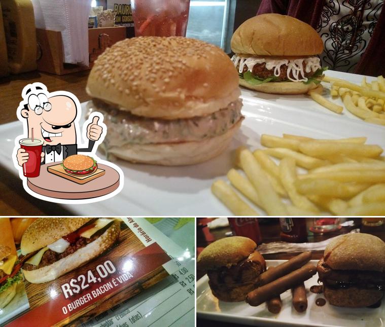 Delicie-se com um hambúrguer no História Burger & Beer