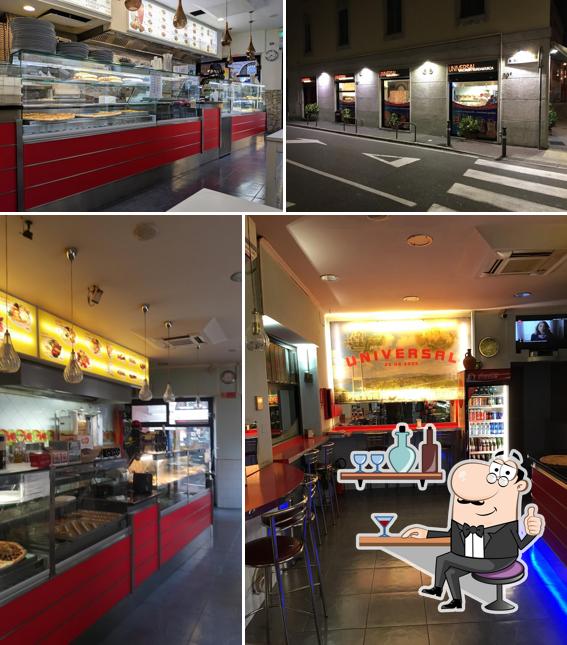 Gli interni di Kebab Universal
