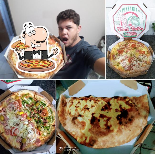 Consiga pizza no Pizzaria Nona Itália