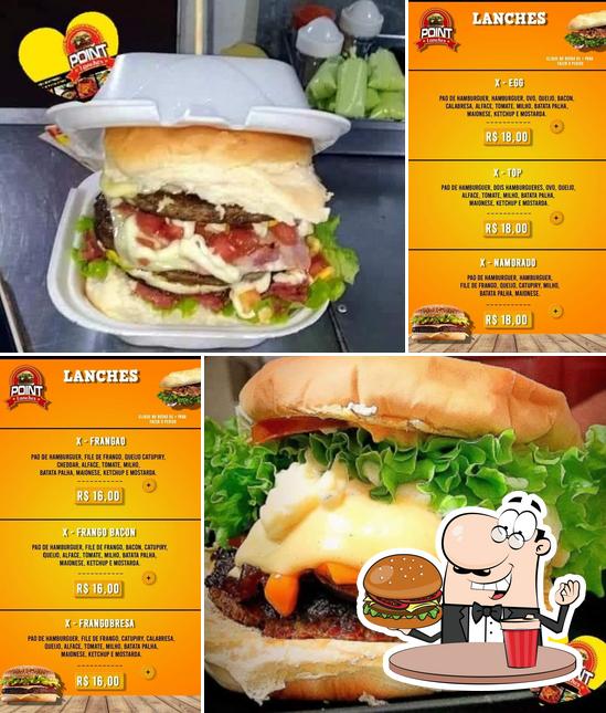 Consiga um hambúrguer no Point Lanches & Porções