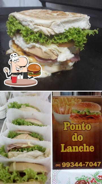 Experimente um hambúrguer no Ponto do lanche