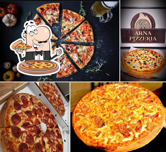 Elige una pizza en Arna Pizzeria