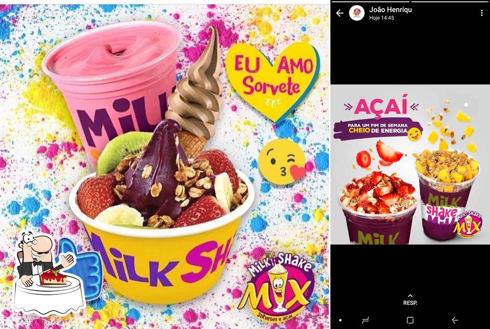 Milkshake Mix - Unidade Iporá oferece uma escolha de sobremesas