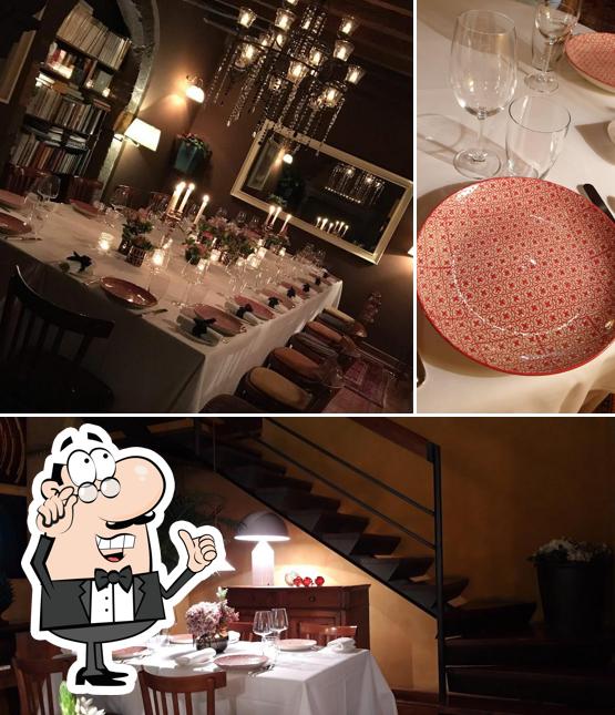 Gli interni di Osteria della Brughiera