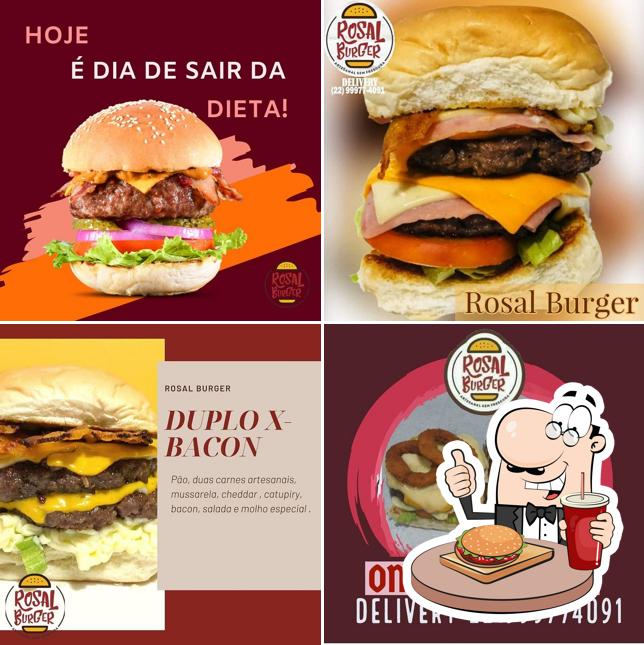 Consiga um hambúrguer no Rosal Burger Bom Jesus do Itabapoana RJ