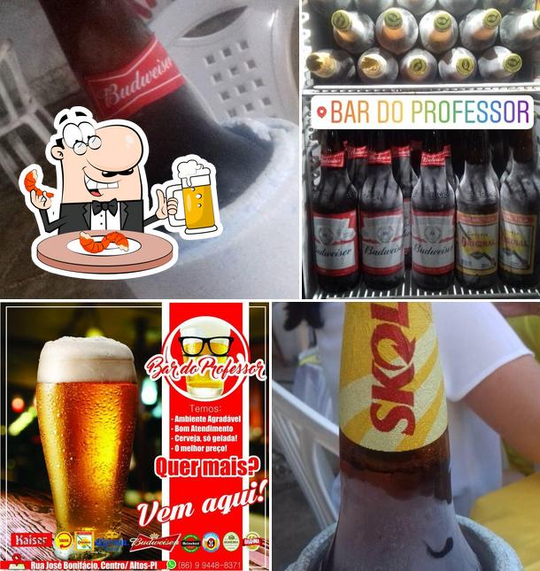 Bar do Professor fornece uma opção de cervejas