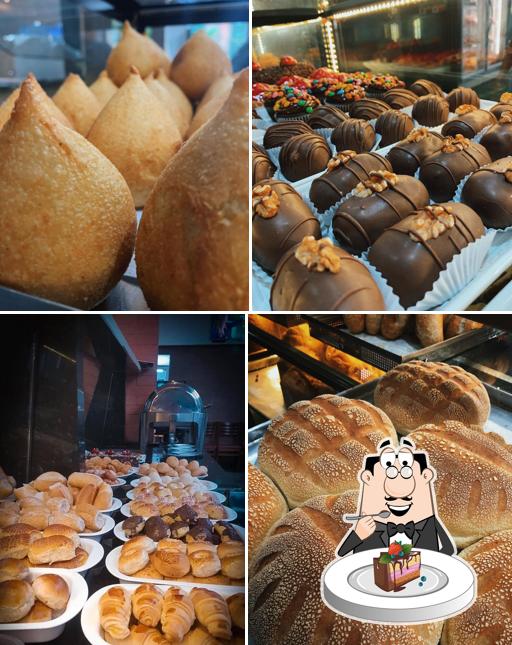 Bolo de chocolate em Padaria Santa Luzia