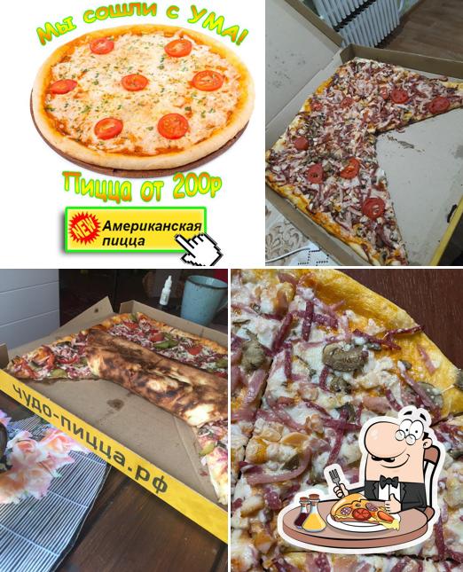Pick various types of pizza