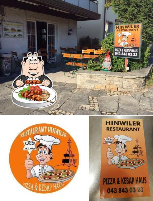 La foto di cibo e interni da Hinwiler Restaurant Pizza und Kebap Haus