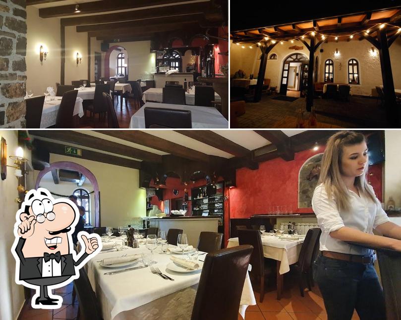 Gli interni di Gostilnica Mandrija
