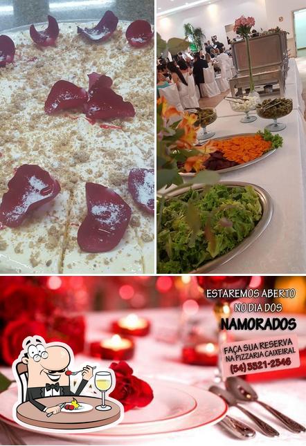 Comida em Clube Caixeiral e Coroas