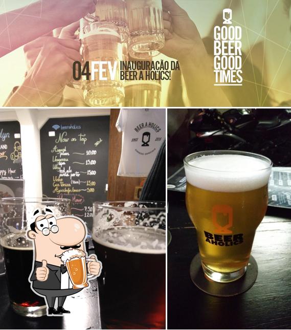 Peça um copo de cerveja leve ou escura