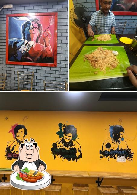 Among various things one can find food and interior at SuperStar Biryani