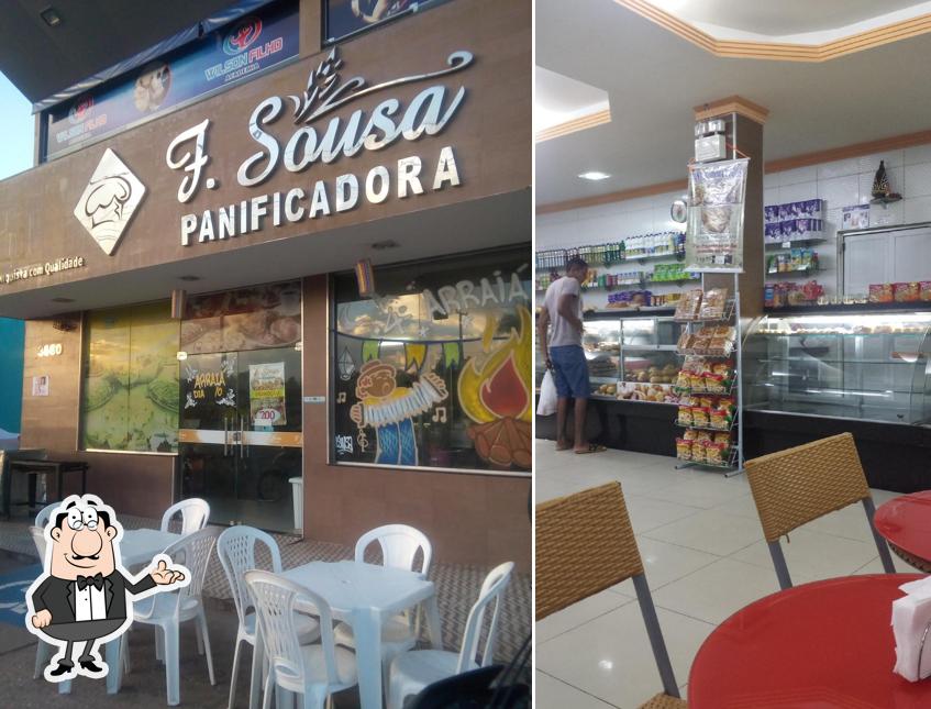 O interior do F. Sousa Panificadora