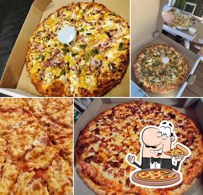 Pick various kinds of pizza