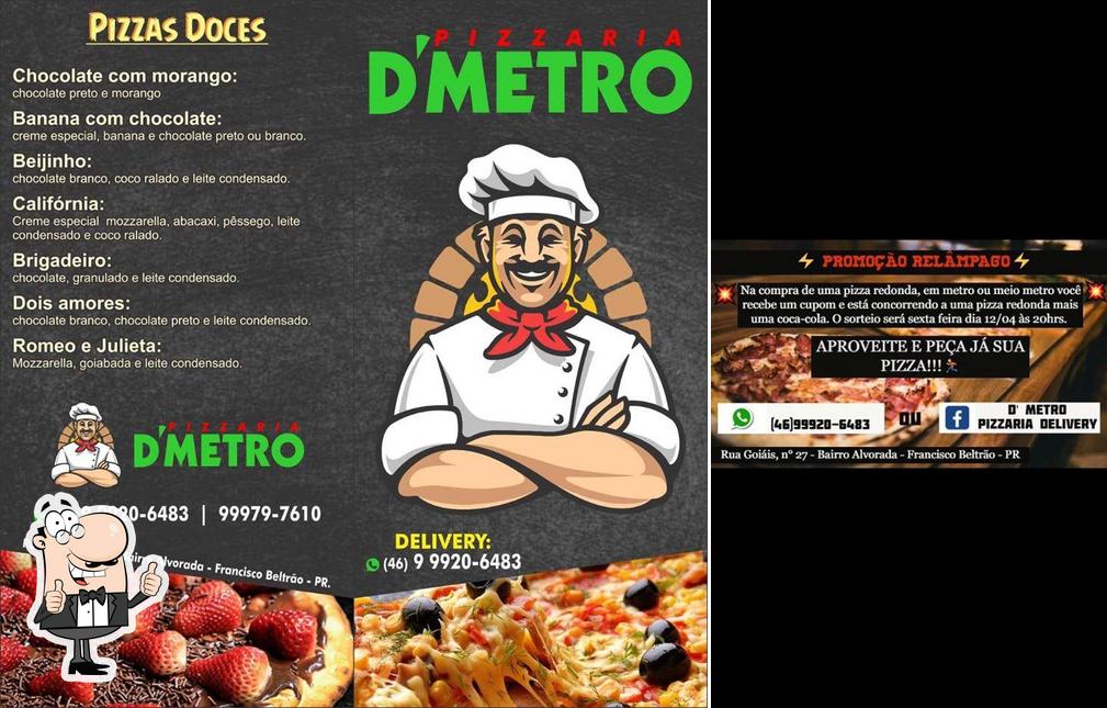 Здесь можно посмотреть изображение пиццерии "D' Metro Pizzaria Delivery Francisco Beltrão PR"