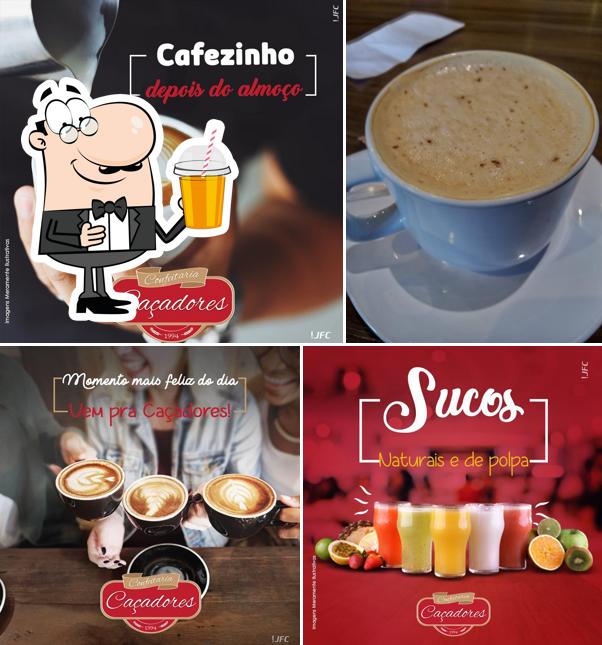 Padaria e Confeitaria Caçadores offerece uma variedade de bebidas