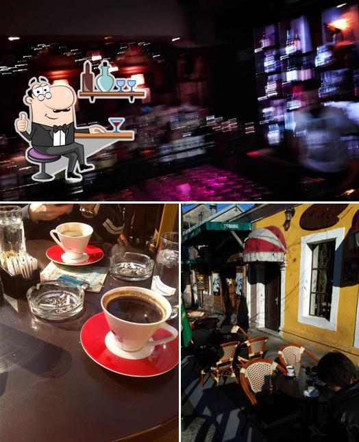Caffe Bar Galerija’s Aufnahme von der innere und bartheke