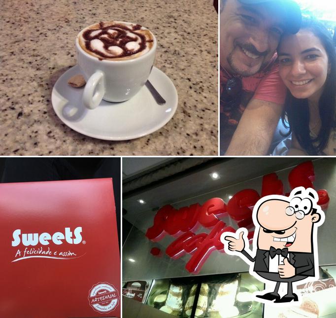 See this picture of Sweets Café