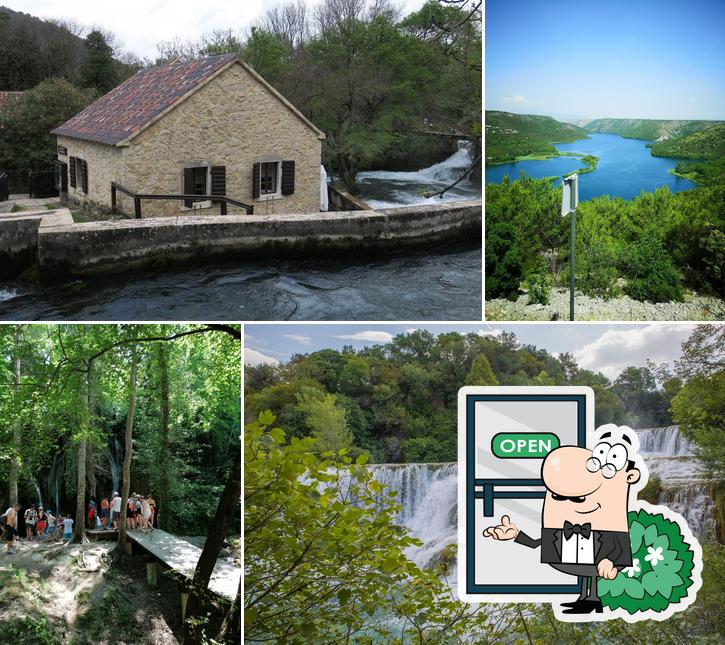 Gli esterni di Krka Restaurant