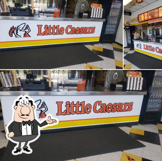 L'intérieur de Little Caesars Pizza