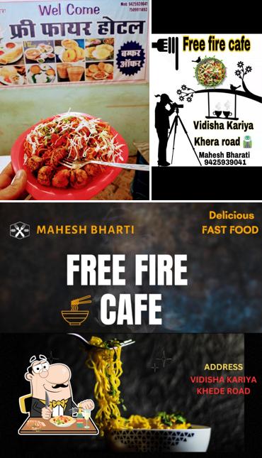 Check out the picture depicting food and exterior at Free Fire Cafe