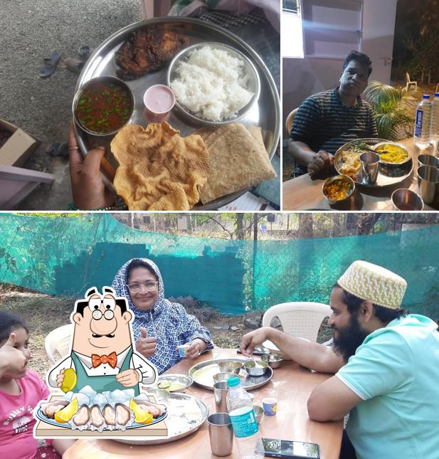 Oysters at Kokani khanaval(veg and non-veg)