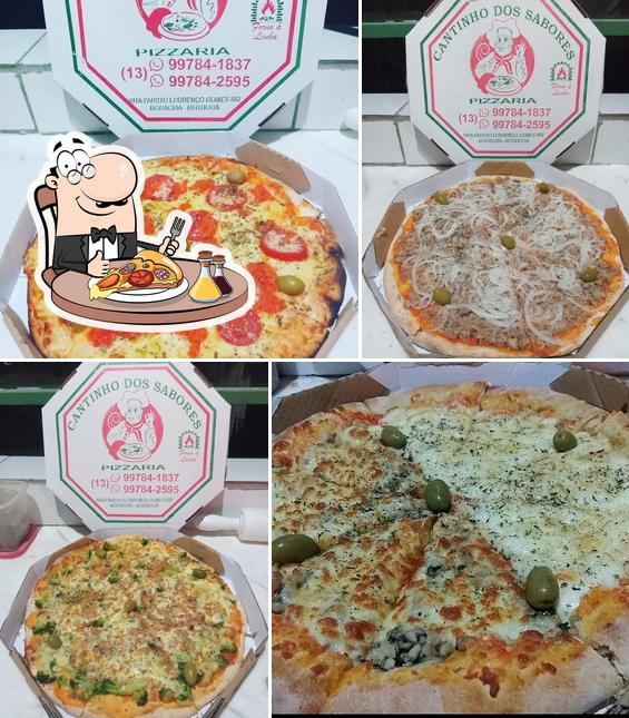 Peça pizza no Cantinho dos Sabores