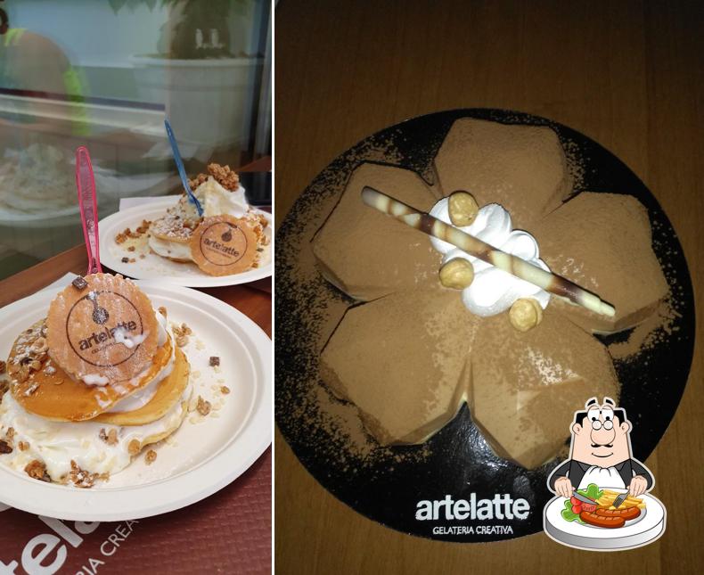 Platti al Artelatte Gelateria Creativa