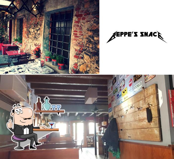 Gli interni di Beppe's Snack