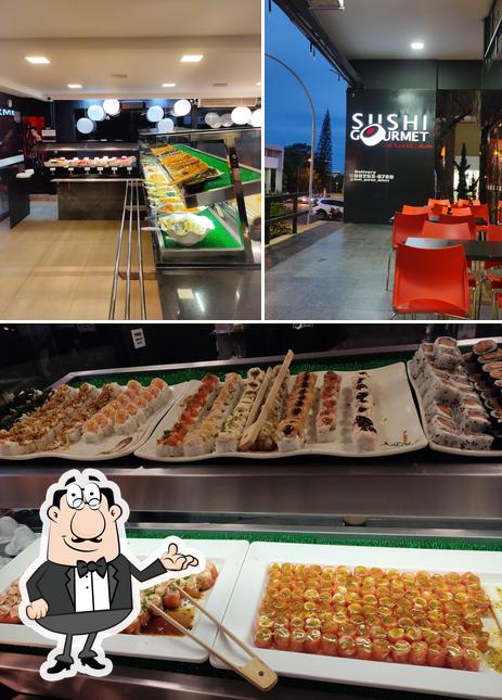 O interior do Sushi Gourmet Asa Norte