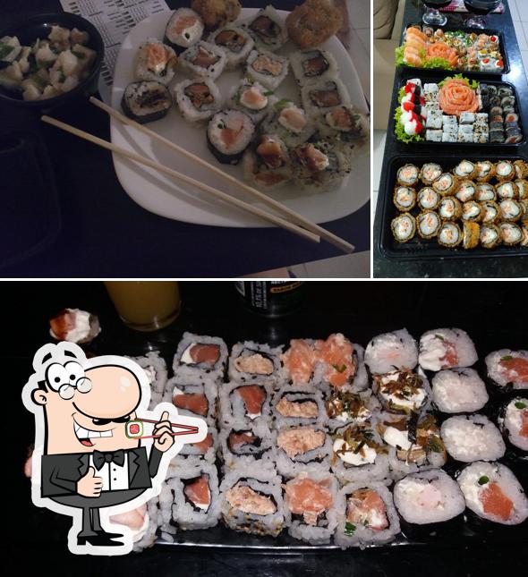 Prove diversas opções de sushi