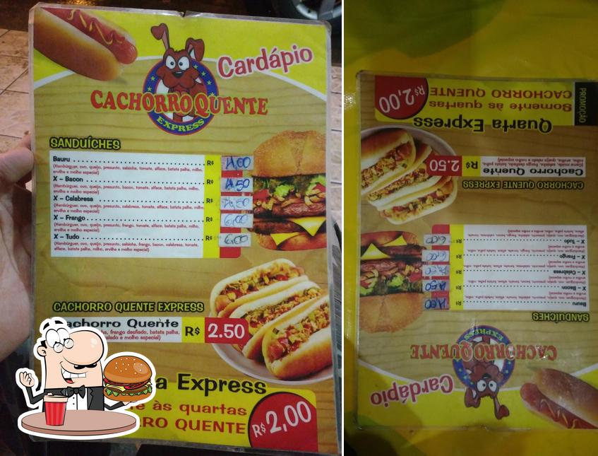 Experimente um hambúrguer no Cachorro Quente Express