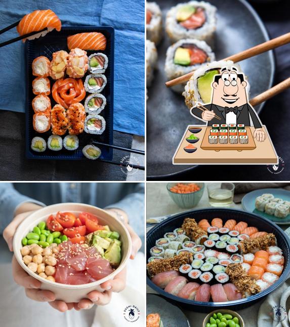 Scegli le diverse opzioni di sushi