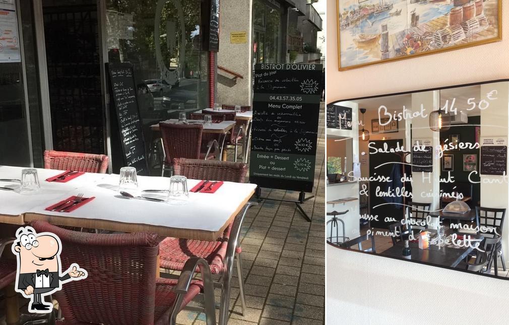 L'intérieur de restaurant Bistrot d'olivier