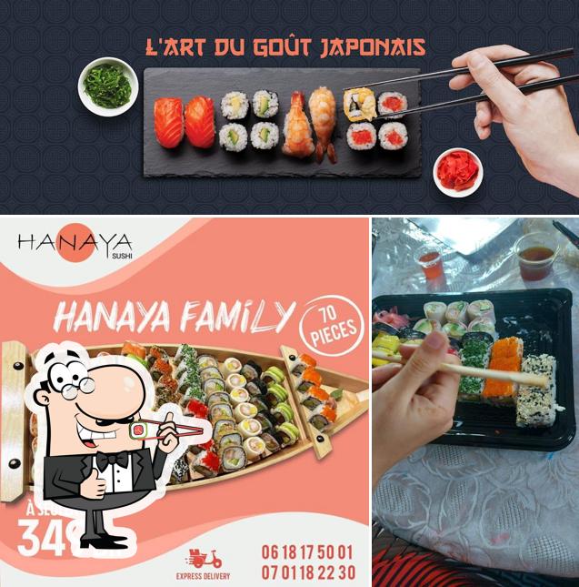 Les sushi sont servis à HANAYA SUSHI CASABLANCA