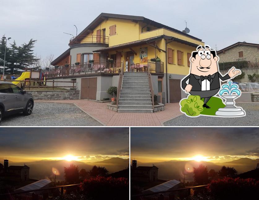 Goditi la vista dagli esterni di Ostaria San Michele - Cucina Tipica e Pizzeria