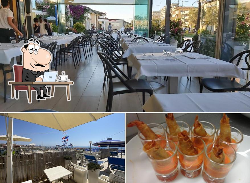 Tra le varie cose da Ristorante Pizzeria Europa si possono trovare la interni e cibo