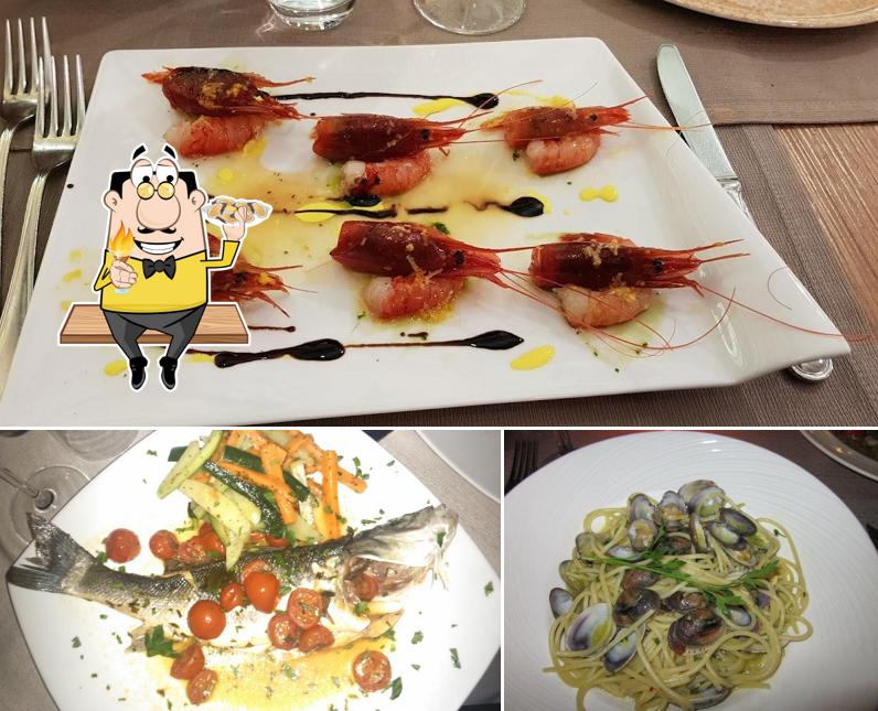 Disfruta de las diferentes comidas con marisco que sirven en Ristorante Can Caus Santa Flavia