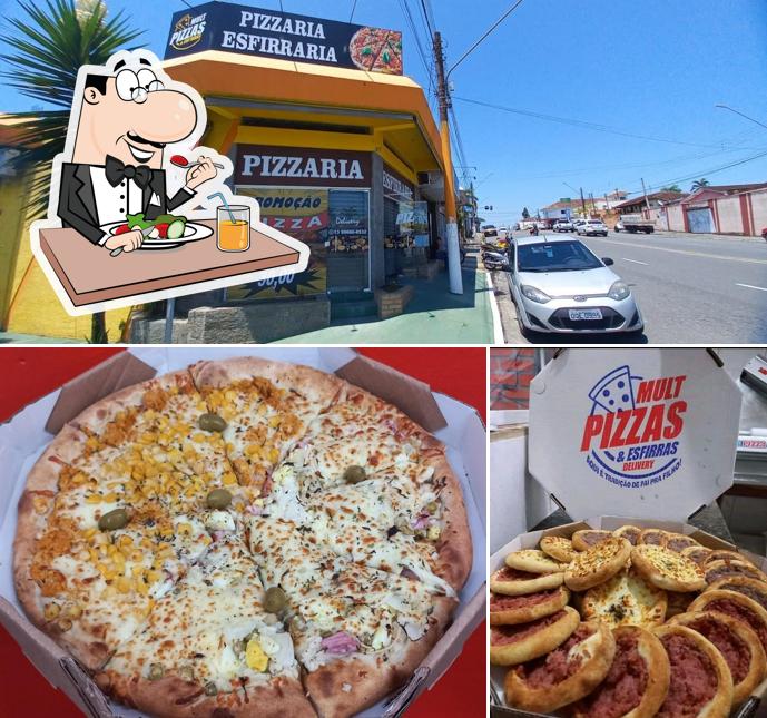 Entre diversos coisas, comida e exterior podem ser encontrados no Mult Pizzas - Registro