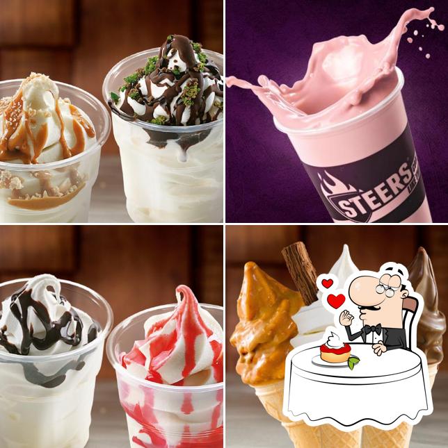 Steers provides a range of desserts