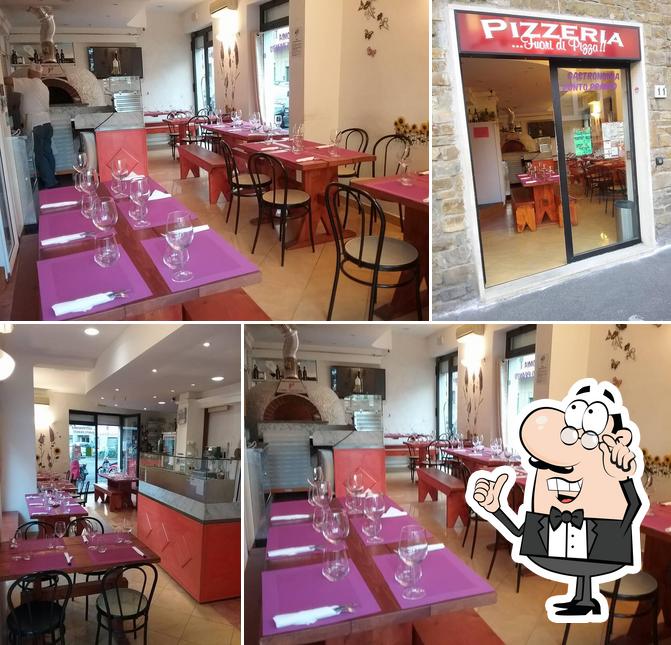 Dai un'occhiata agli interni di Fuori di Pizza