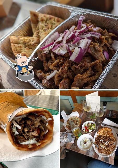 Gerichte im Olympos Greek Sandwiches and Delicacies