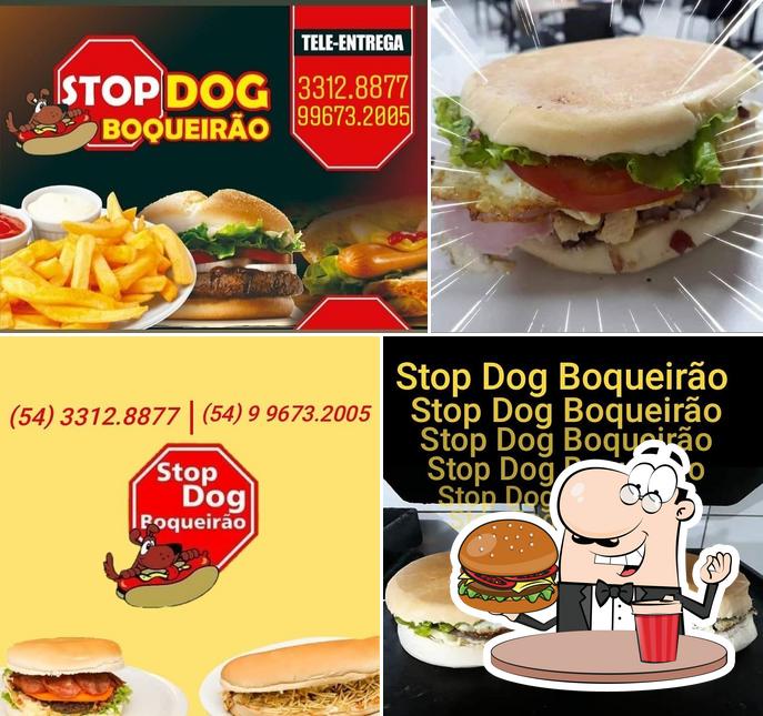 Os hambúrgueres do Stop Dog Boqueirão irão satisfazer uma variedade de gostos