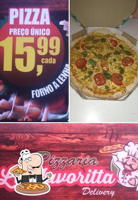 No Pizzaria La Favoritta, você pode provar pizza