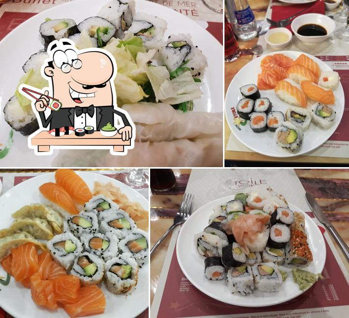 Les sushi sont offerts par wok etoile