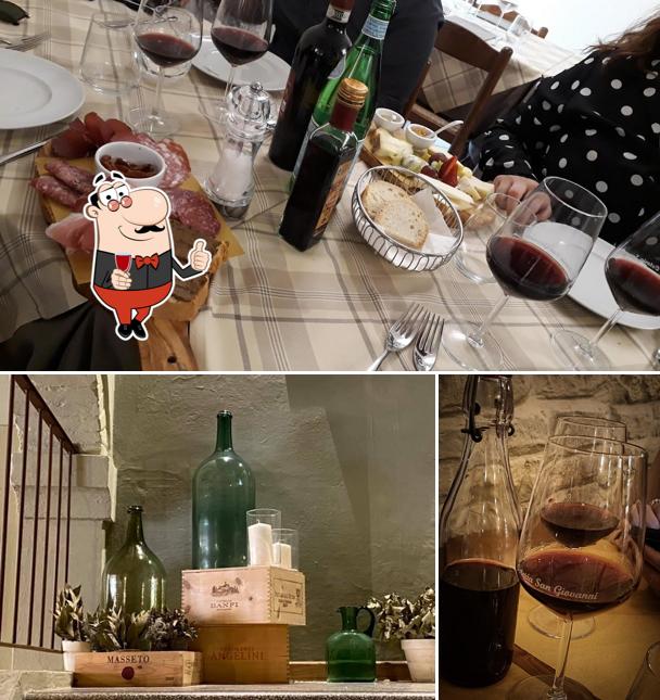 Il est fort sympathique de profiter d'un verre de vin à Osteria San Giovanni