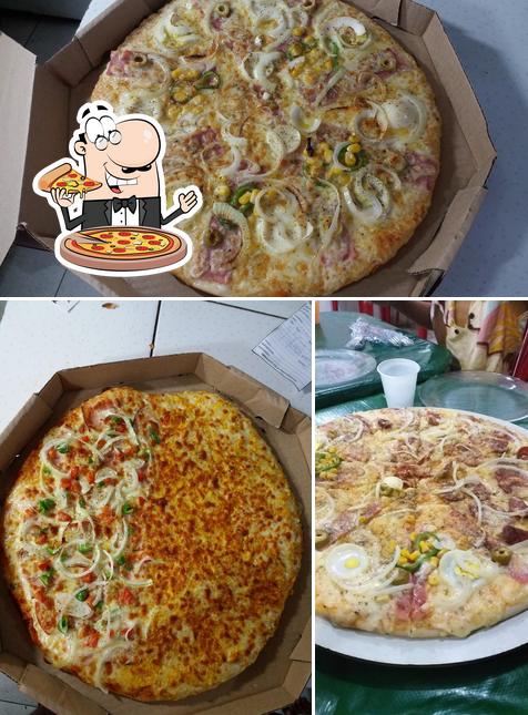 Experimente pizza no Pizzaria Top & Cia - Pizza na Pedra