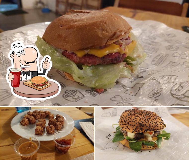 Delicie-se com um hambúrguer no O Estiloso Burger