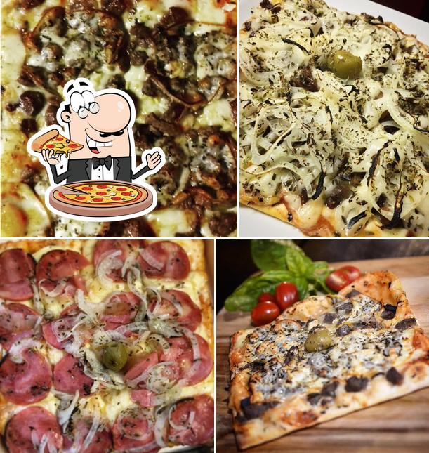 Escolha diversos tipos de pizza